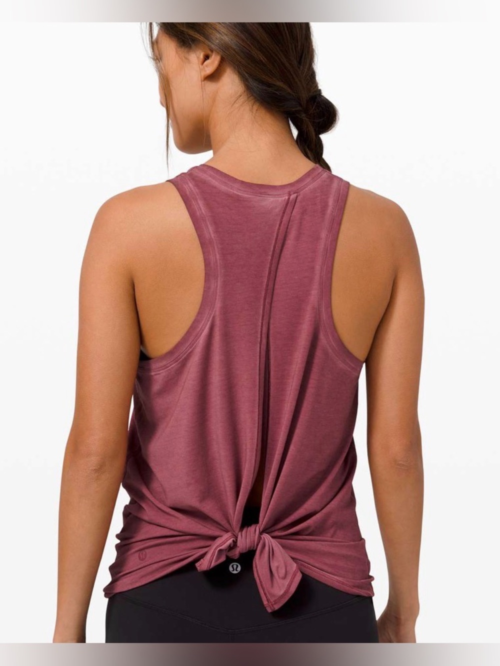 Lululemon All Tied Up Tank in Washed‎ Chianti size 6 Pima Cotton